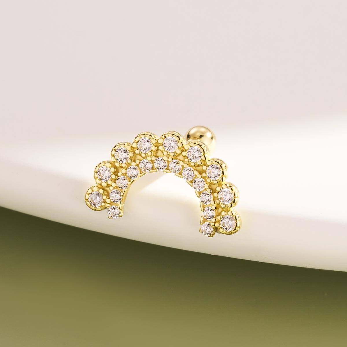 oufer curved cartilage earring