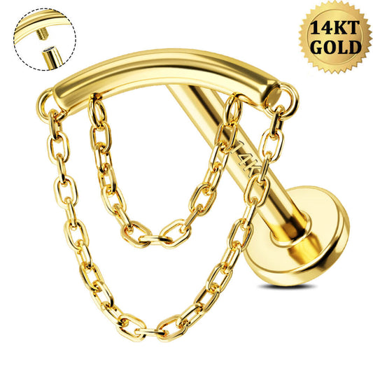 helix chain earrings