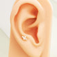 14k gold cartilage lobe earrings