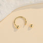 14k gold horseshoe septum ring