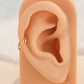 gold helix horseshoe ring