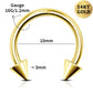 10mm spike horseshoe septum ring