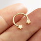 14k gold horseshoe septum ring