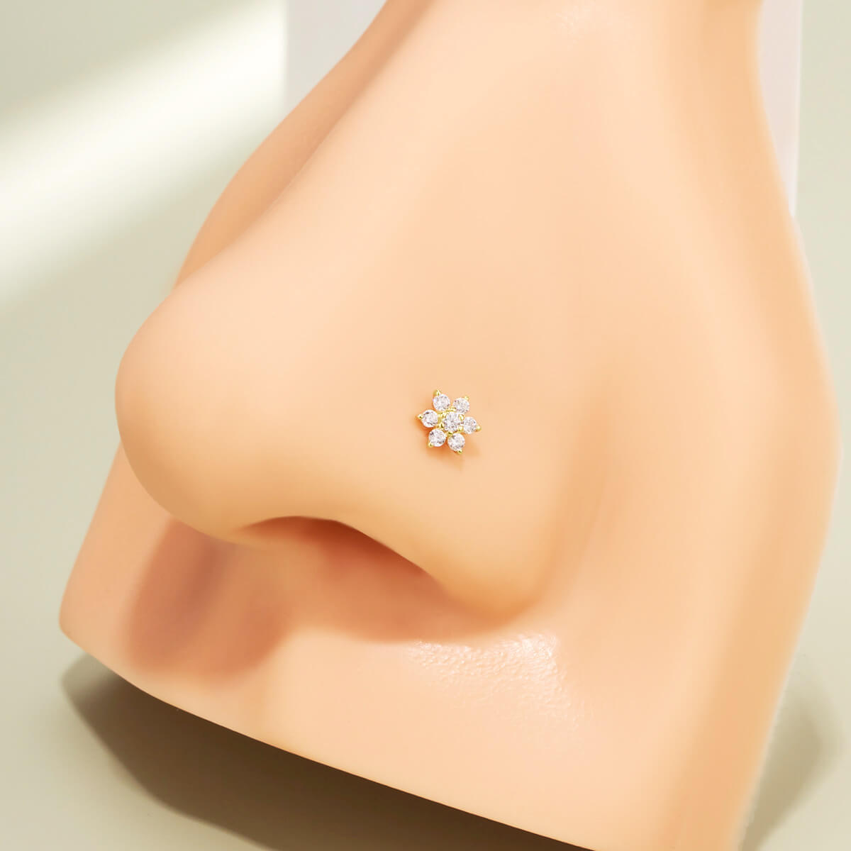 flower nose piercing