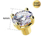 Or 14K Clear CZ Boule de remplacement 14G Anneaux de ventre Boule 14G CZ