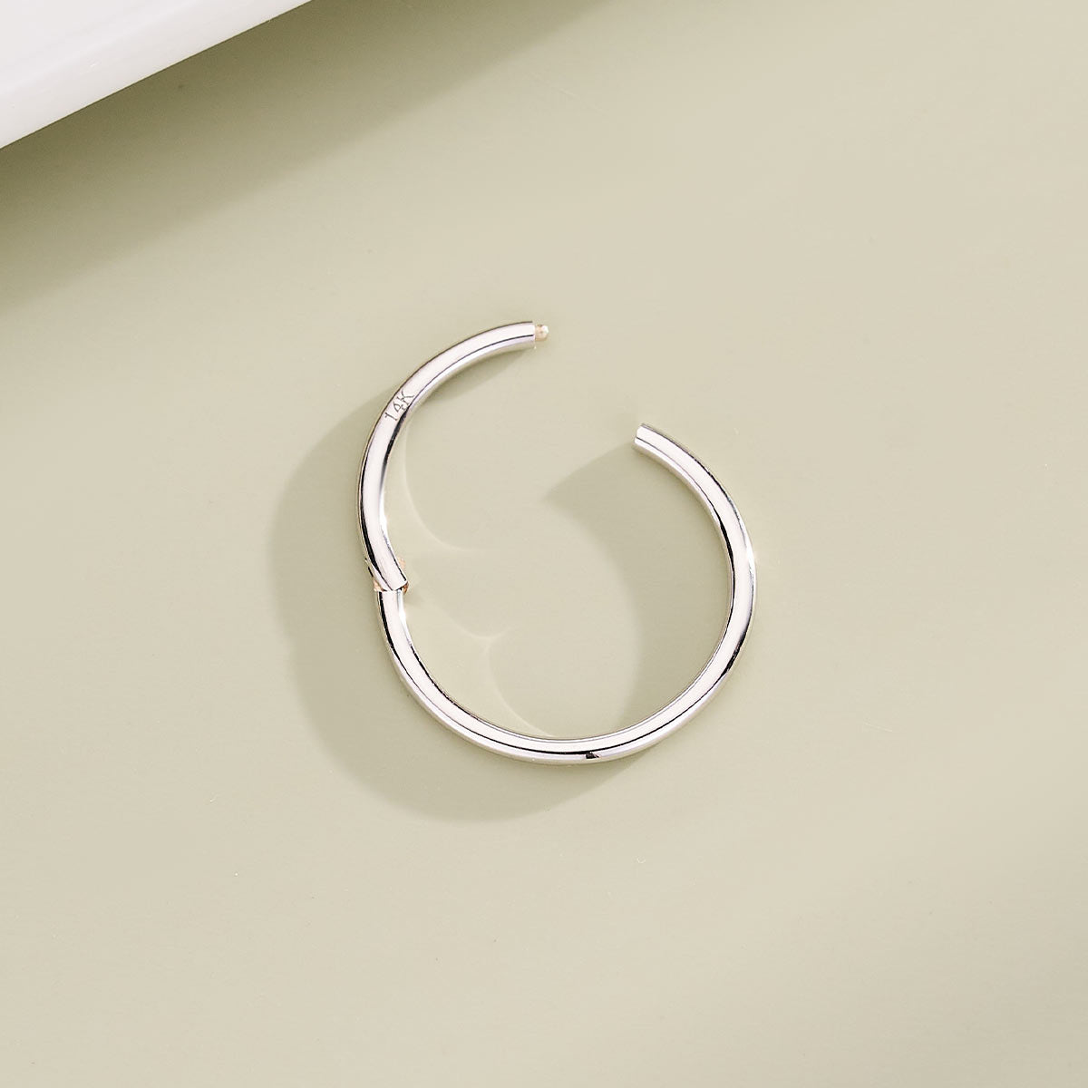 Or 14K 18G Anneau de nez Cartilage Hoop Boucle d'oreille Daith Helix