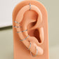 Or 14K 18G Anneau de nez Cartilage Hoop Boucle d'oreille Daith Helix