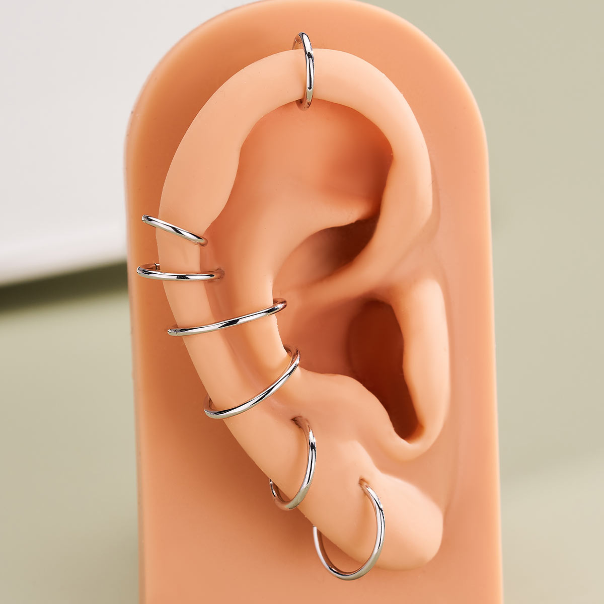 Or 14K 18G Anneau de nez Cartilage Hoop Boucle d'oreille Daith Helix
