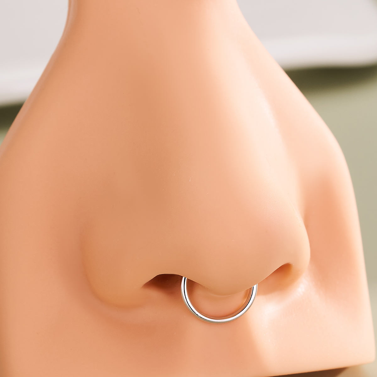 Or 14K 18G Anneau de nez Cartilage Hoop Boucle d'oreille Daith Helix