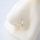 14K Solid Gold 20G Minimalist Nose Hoop Ring