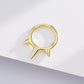 14k gold spike septum ring 