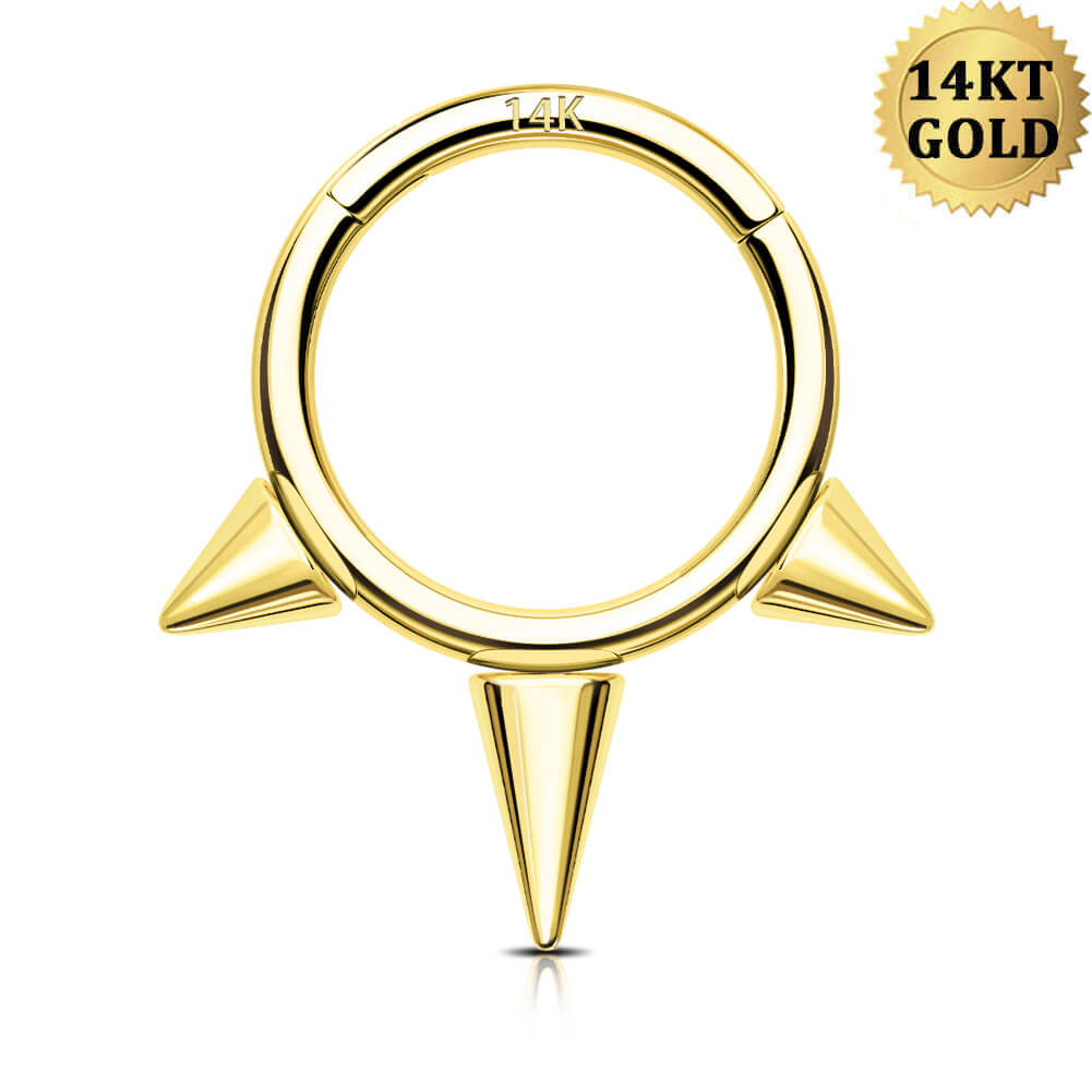 14k gold septum ring