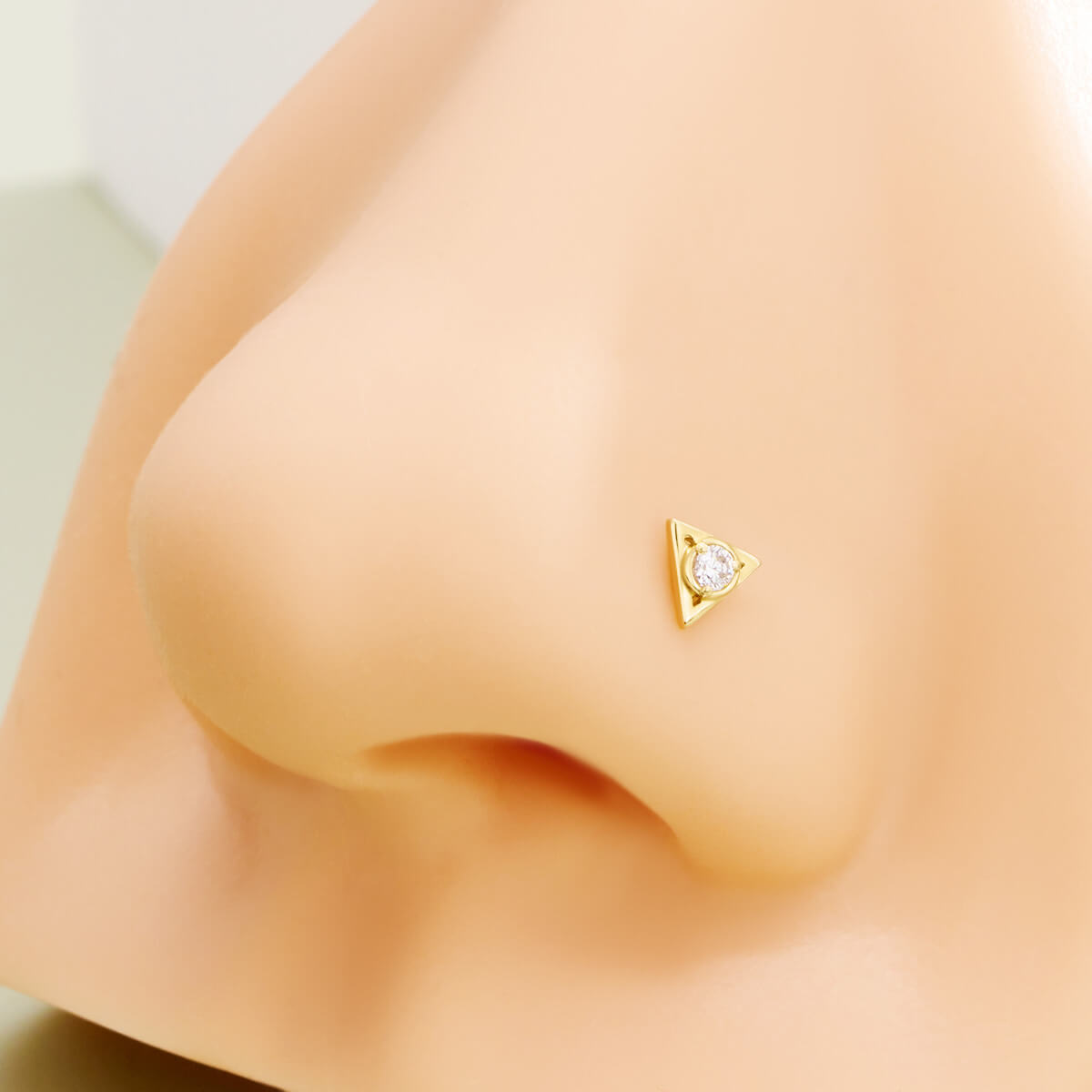 triangle nose piercing