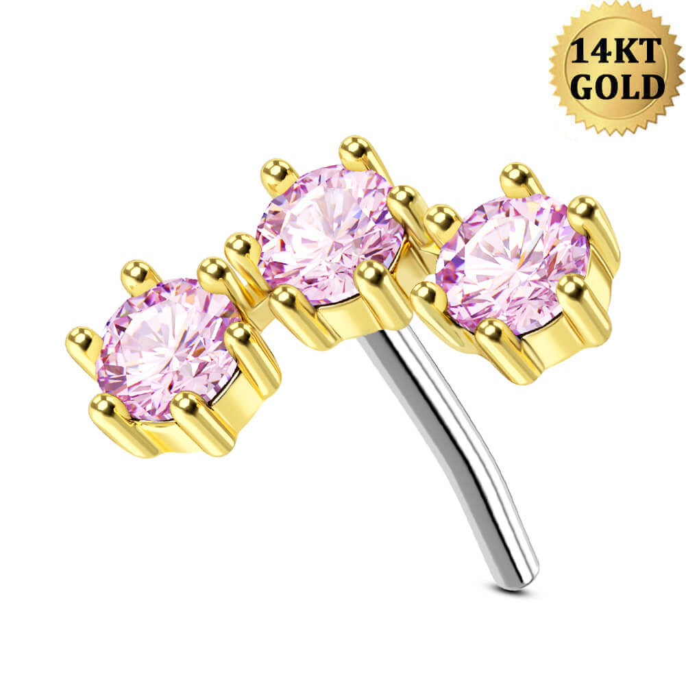 pink cartilage earring