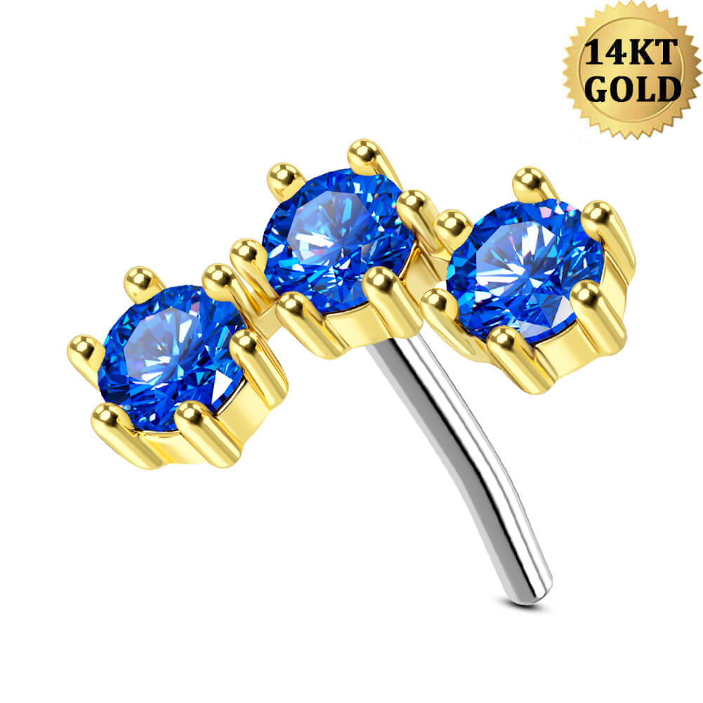 blue cartilage earring