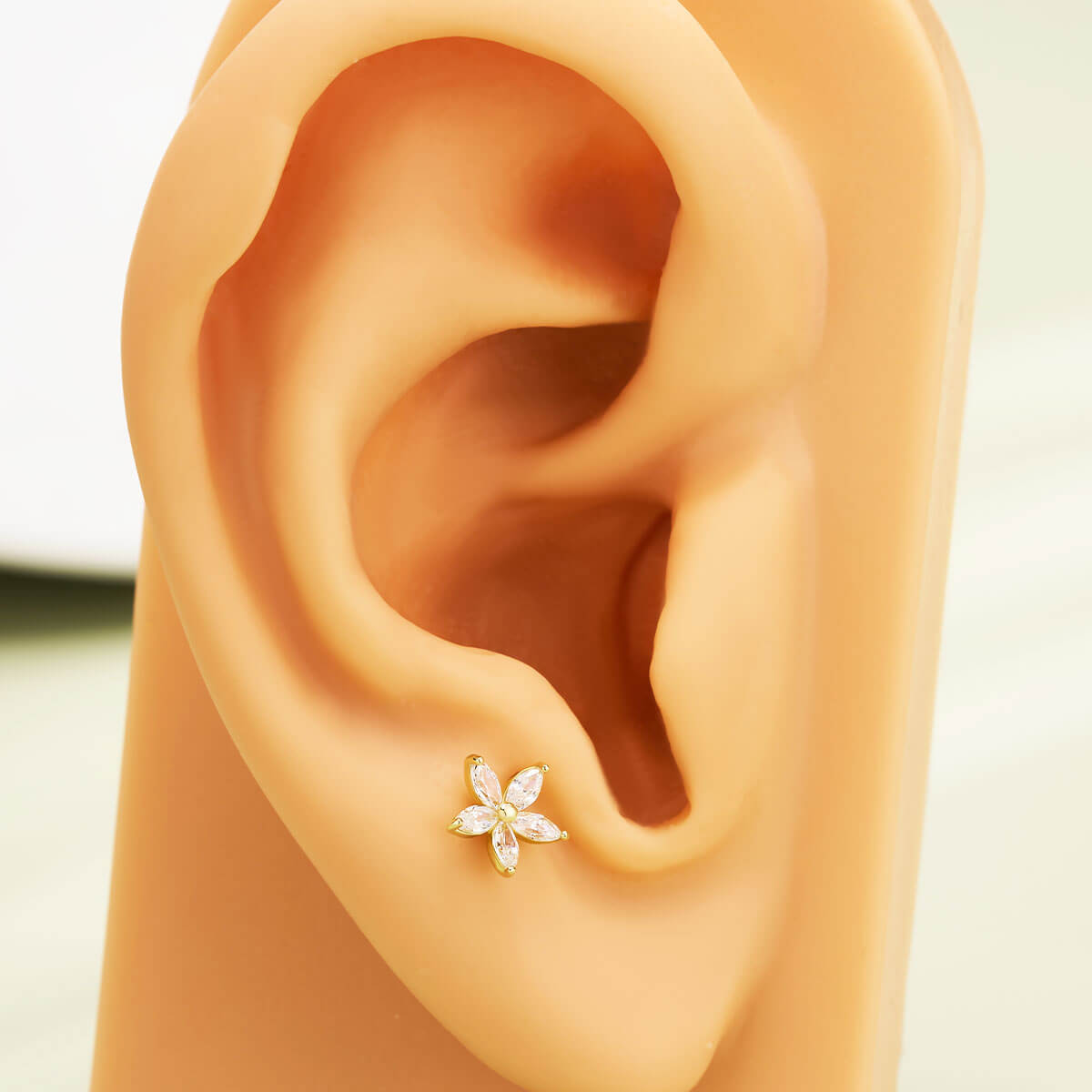 flower earring stud