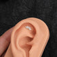 crown threadless helix earrings