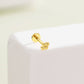 bean threadless nose stud