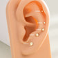flat back earrings for cartilage
