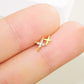 14k gold nose ring flat back