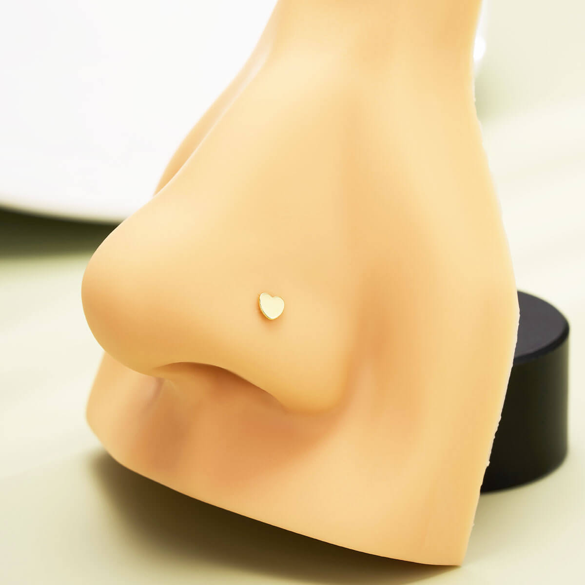 heart nose piercing