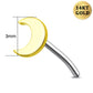 moon top labret stud 