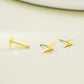 threadless lightning bolt nose stud