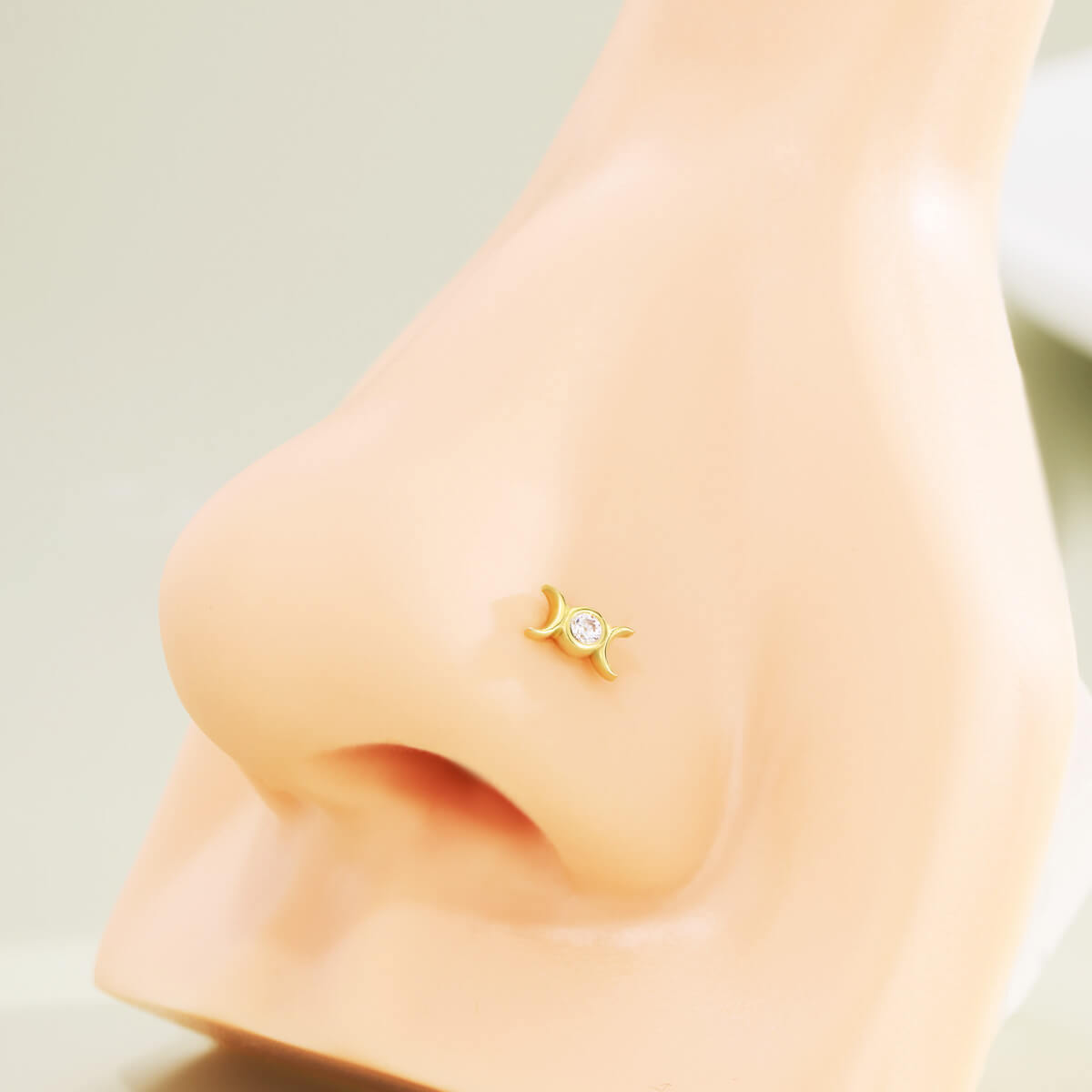 moon phase nose stud 