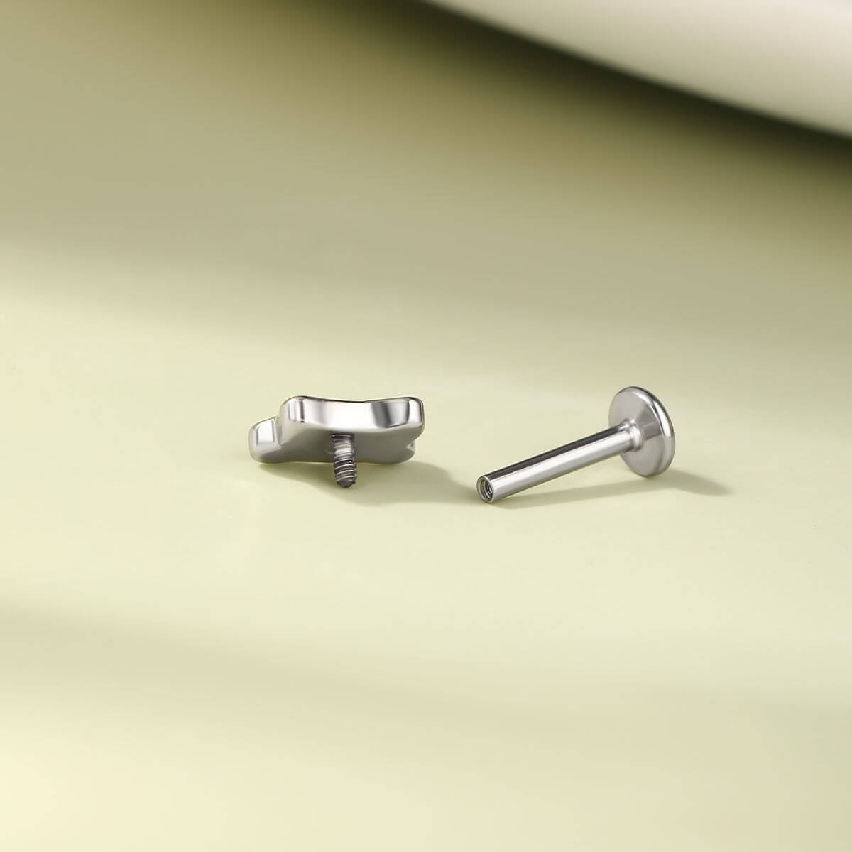 Oufer X Roly Rainbow Pig Top Cartilage Labret Stud