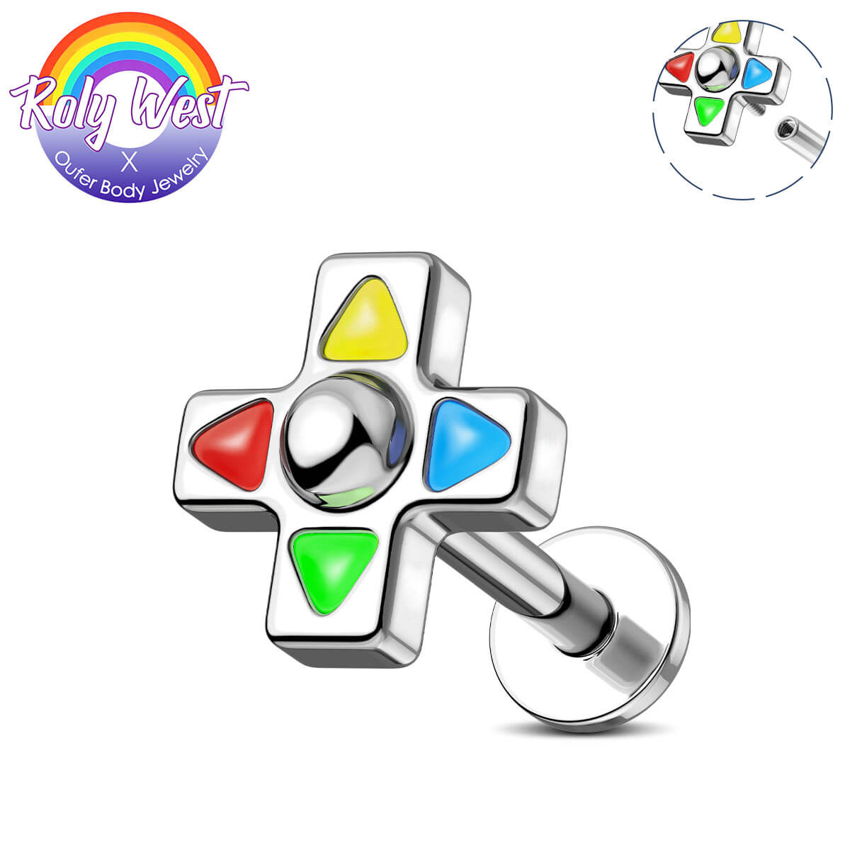 arrow key cartilage stud