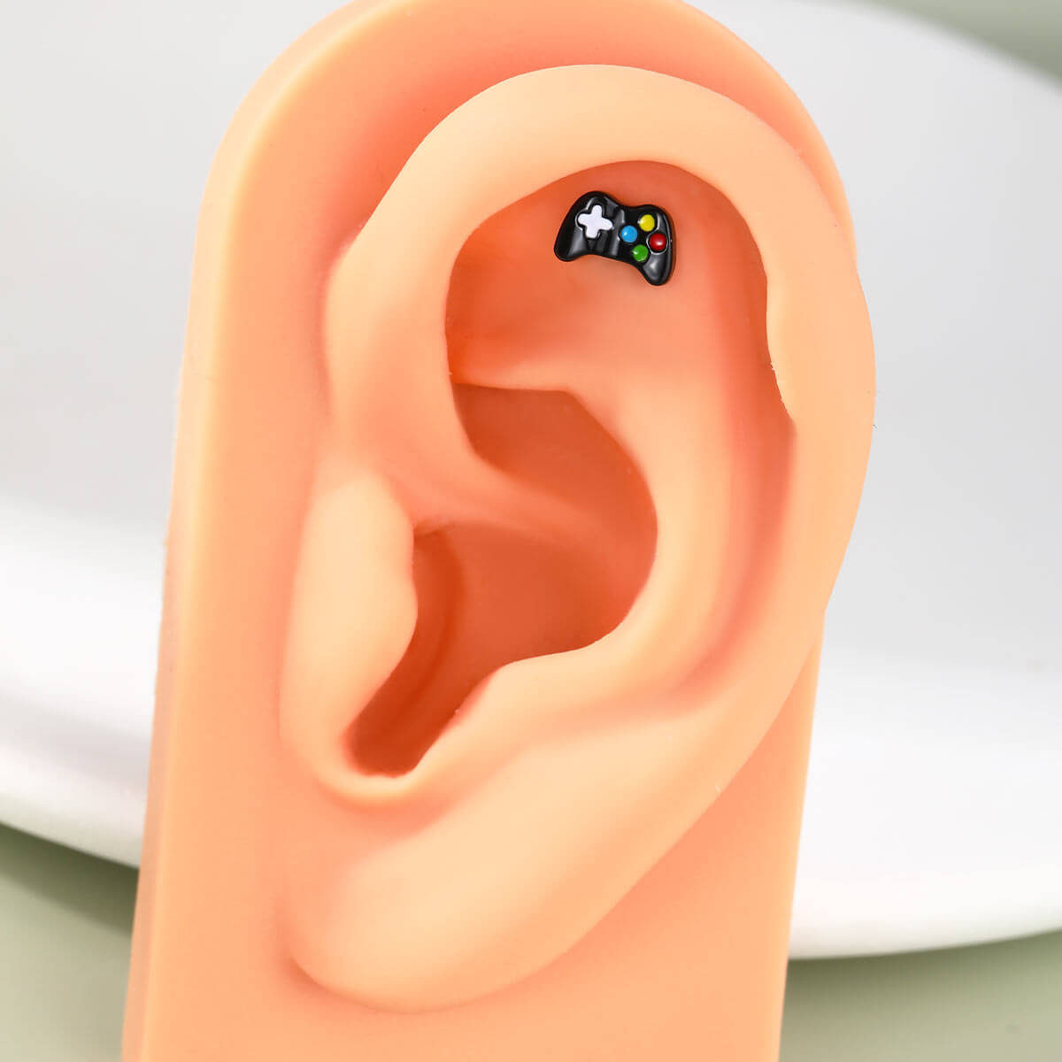 Oufer X Roly Game Controller Cartilage Labret Stud