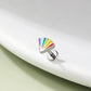 oufer rainbow fan cartilage stud 