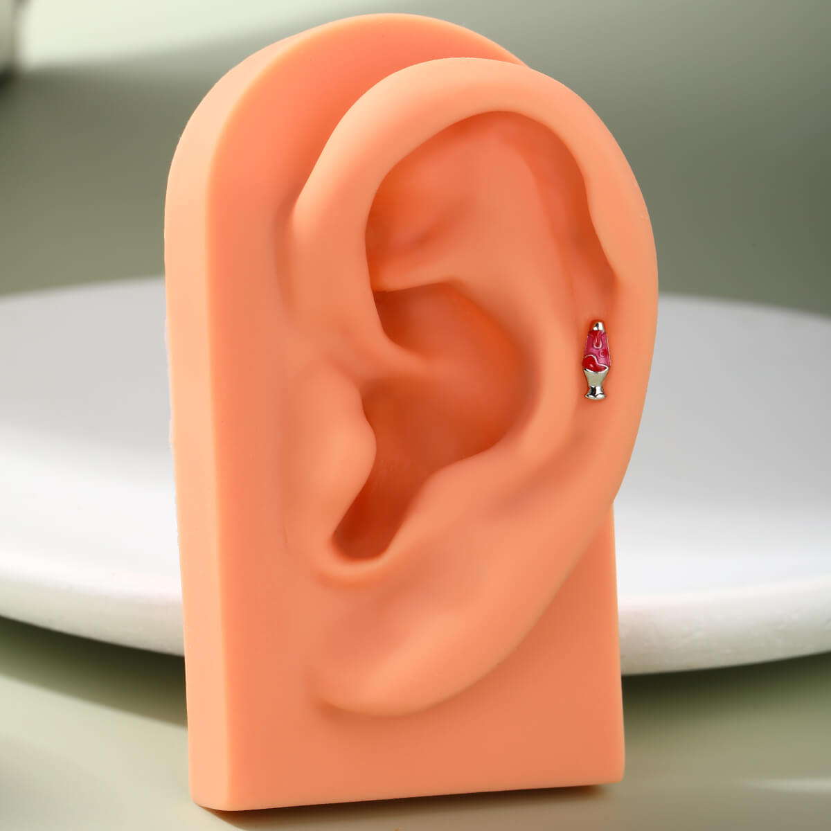 lamp cartilage conch piercing stud 
