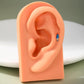 blue lamp cartilage stud 