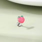 oufer flat back Peach cartilage stud 