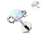 internally threaded opal helix stud 