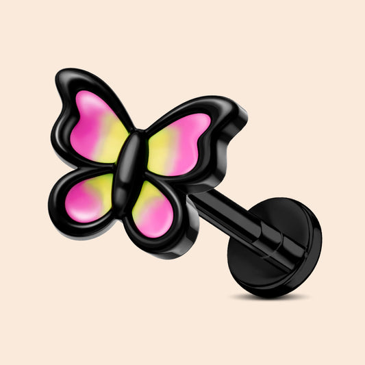 oufer butterfly cartilage earring
