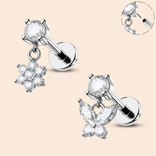 oufer dangle cartilage earrings