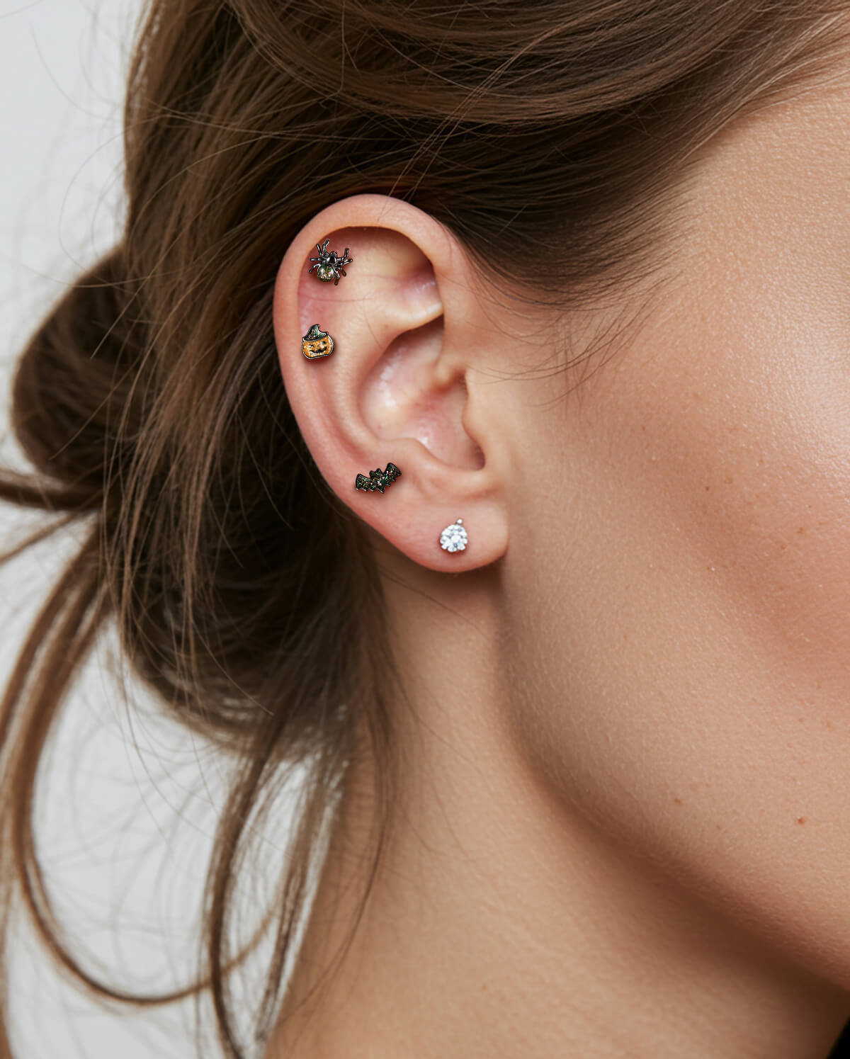 bat halloween helix piercing