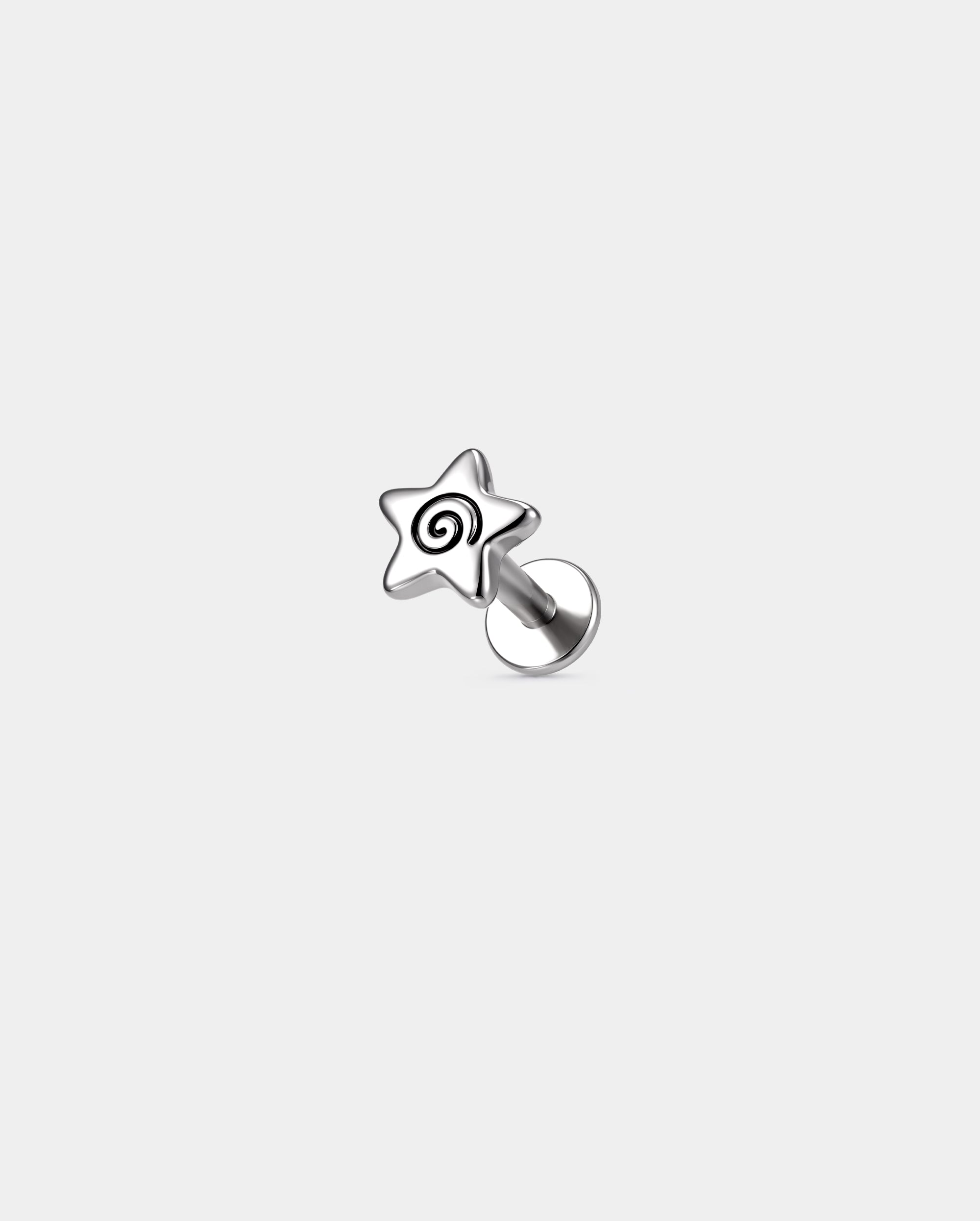 spiral star helix stud 