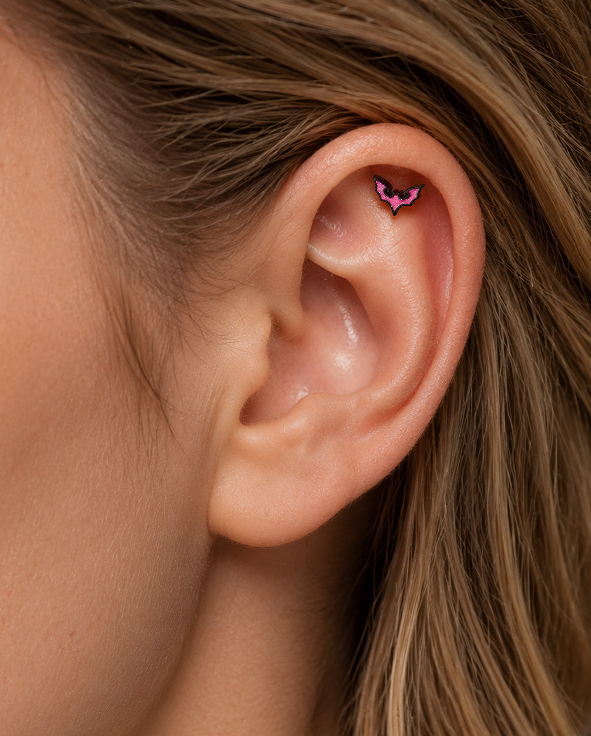 3PCS Pumpkin Bat Spider Web Cartilage Stud Set