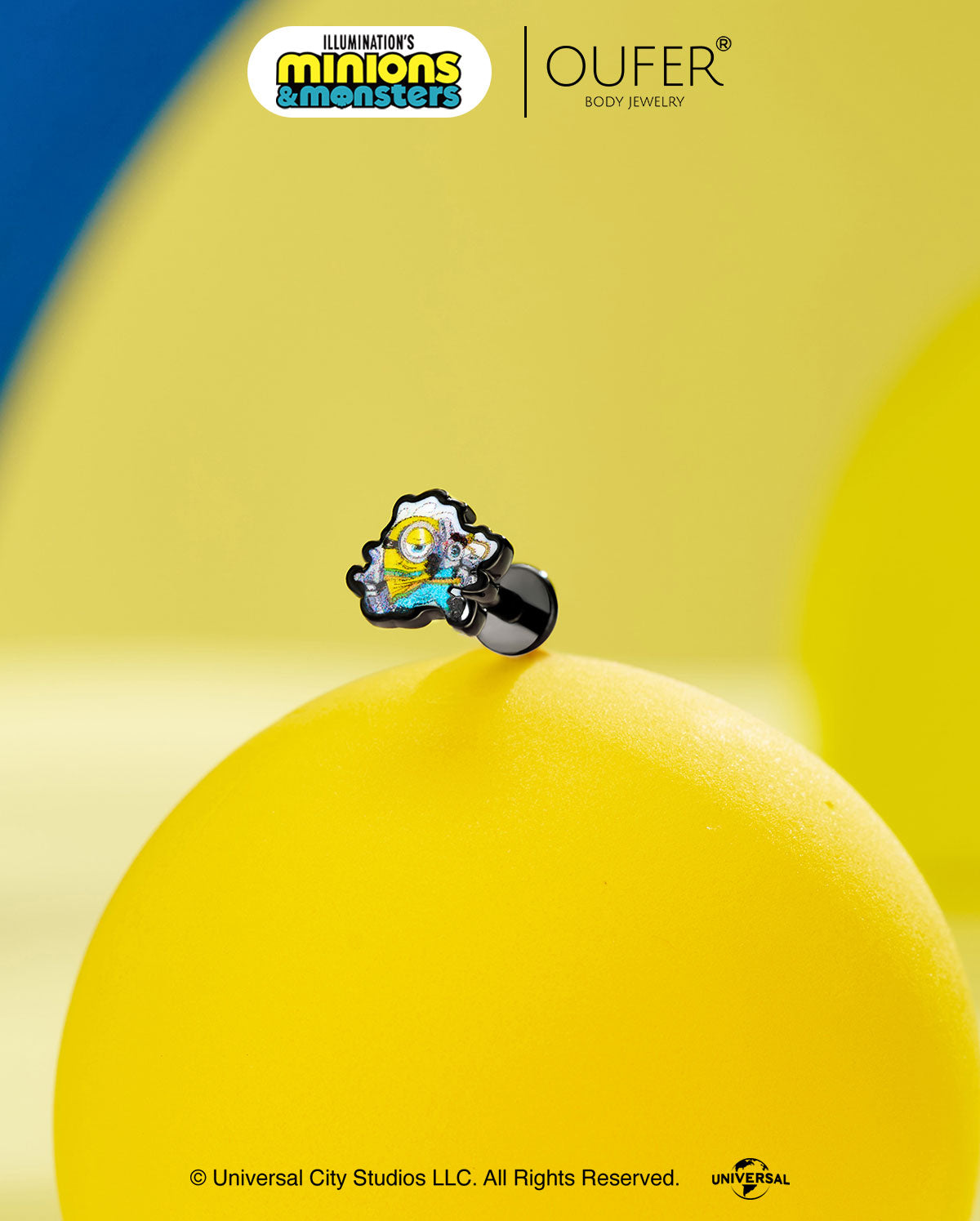 MINIONS × OUFER James & Henry & Goomi Cartilage Stud Set