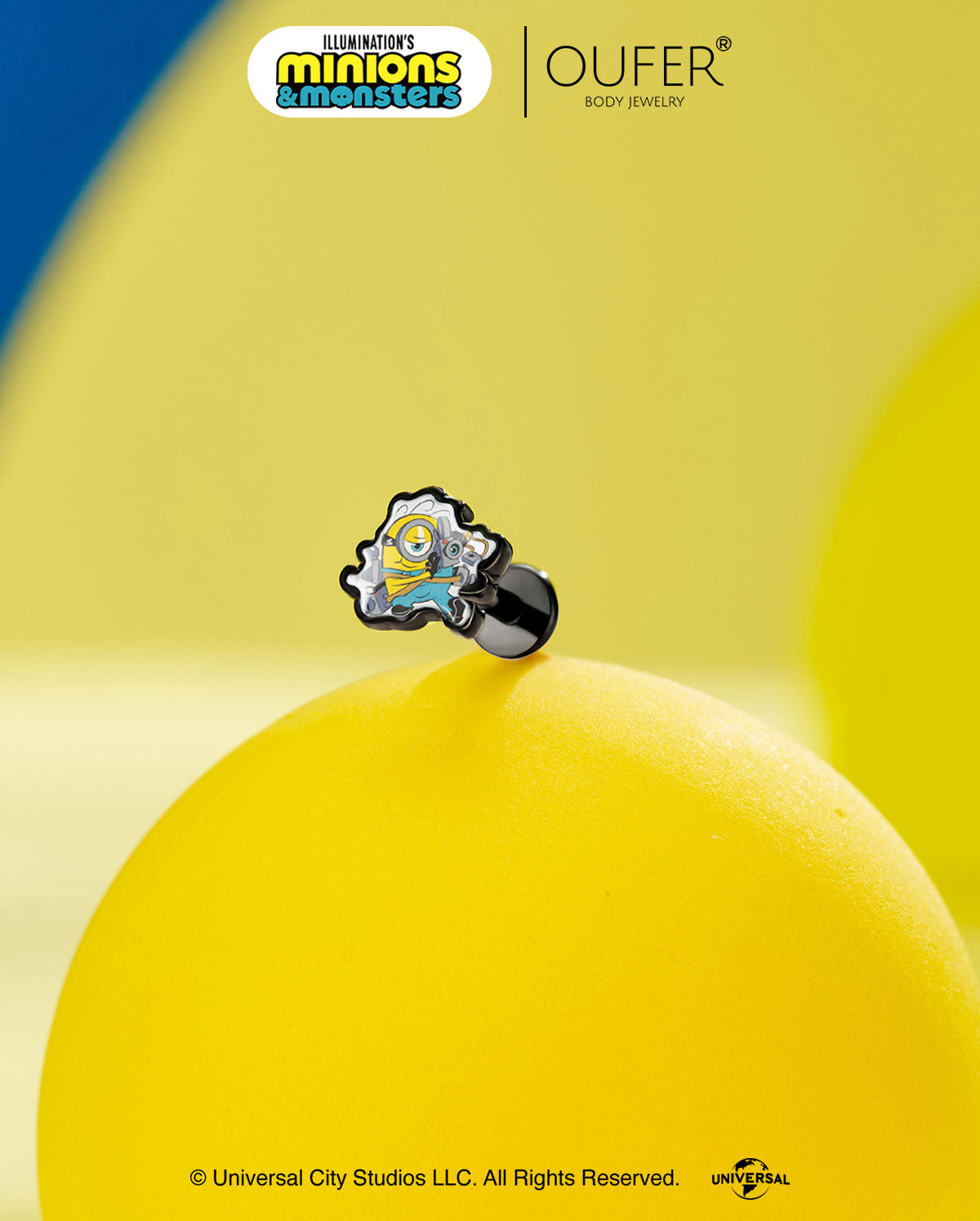 MINIONS × OUFER James & Henry & Goomi Cartilage Stud Set