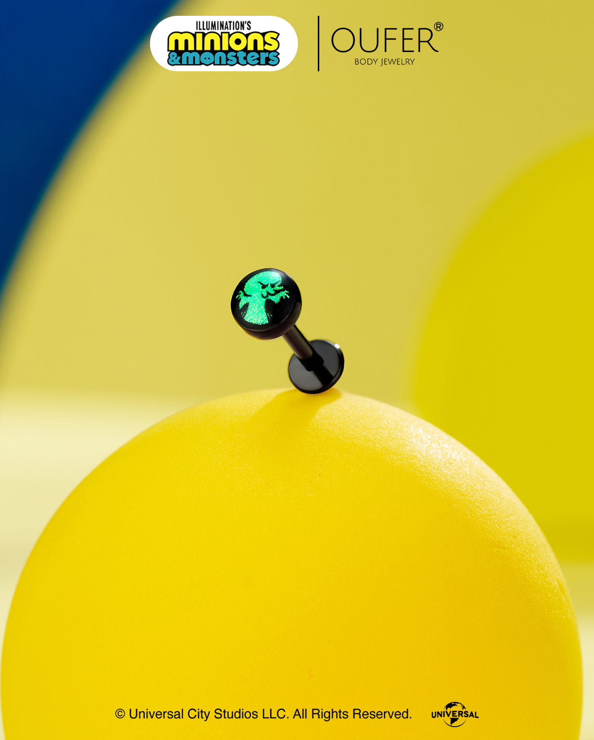 MINIONS × OUFER James & Henry & Goomi Cartilage Stud Set