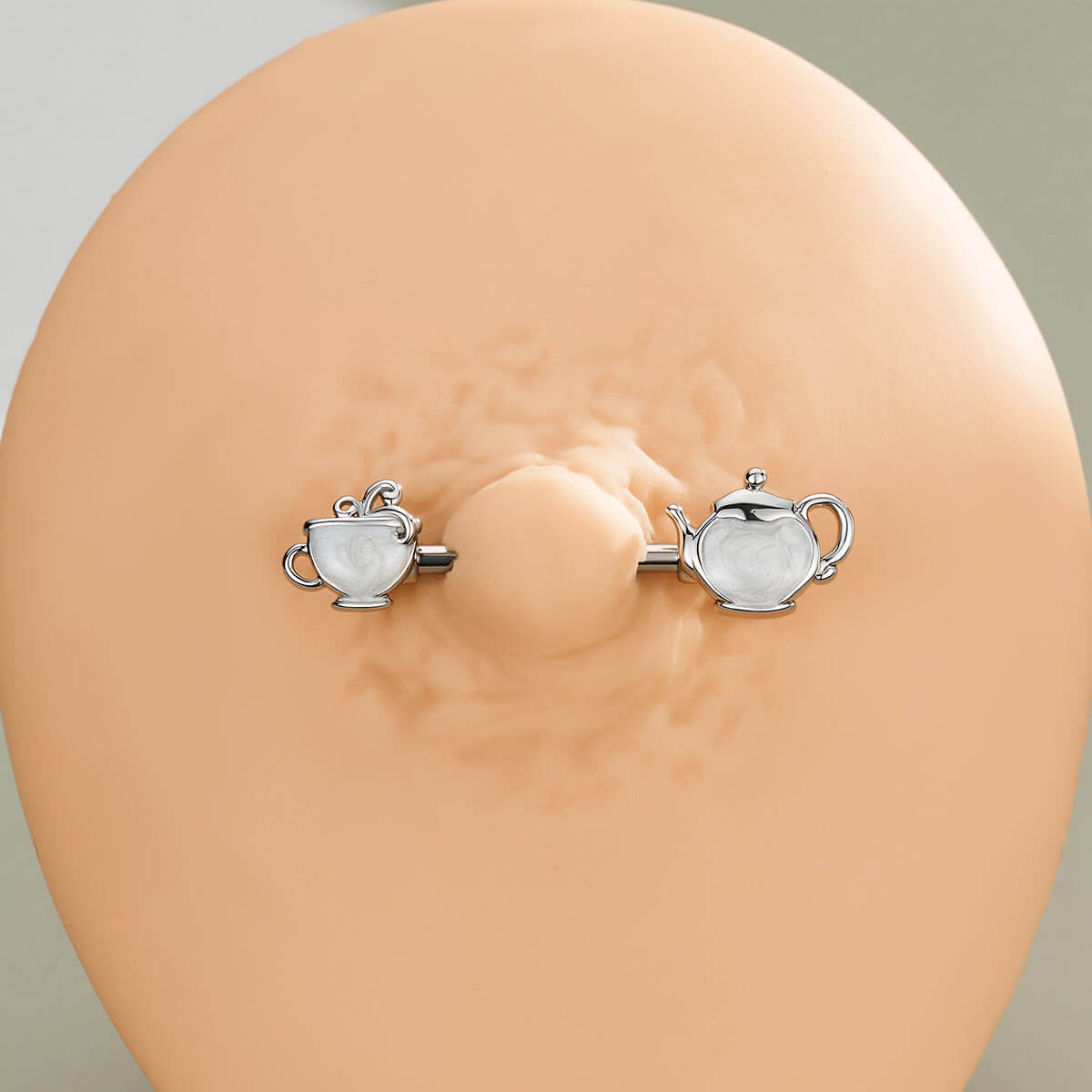 teapot nipple piercing