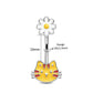 10mm cat belly button ring