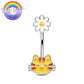 cat belly button ring