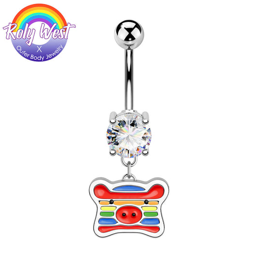 oufer pig belly ring 