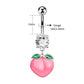 10mm pink belly button rings