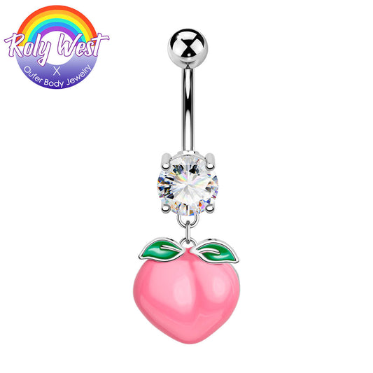oufer pink belly button rings
